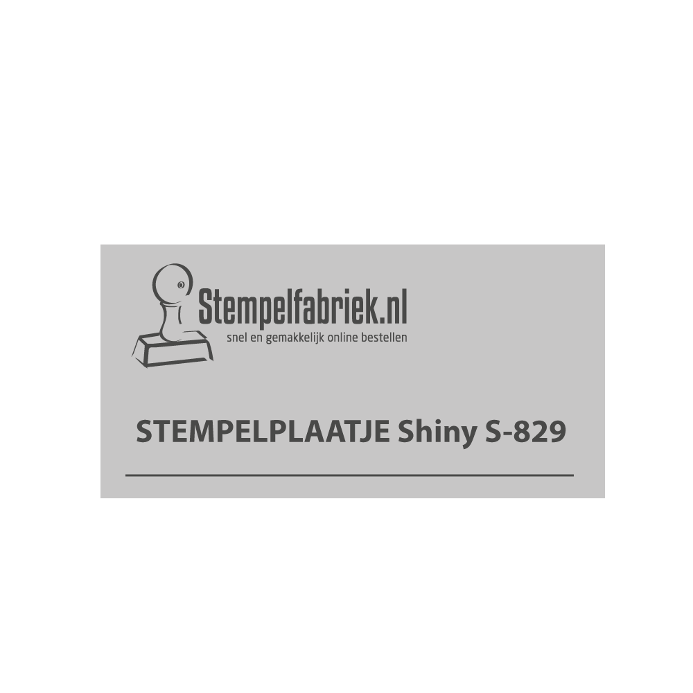 Tekstplaatje Shiny Printer S-829