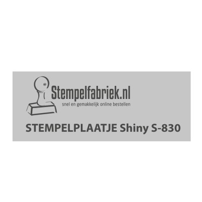 Tekstplaatje Shiny Printer S-830