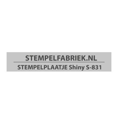 Tekstplaatje Shiny Printer S-831