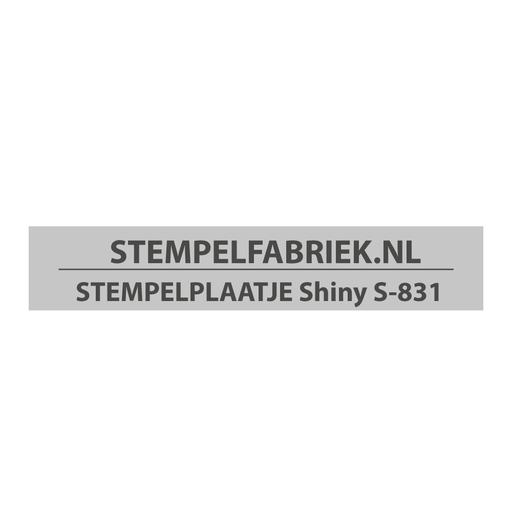 Tekstplaatje Shiny Printer S-831