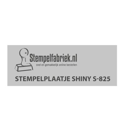 Tekstplaatje Shiny Printer S-825