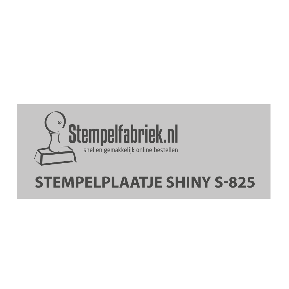 Tekstplaatje Shiny Printer S-825
