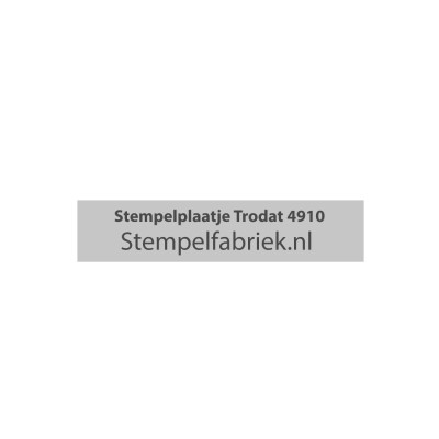 Stempelplaatje Trodat Printy 4910