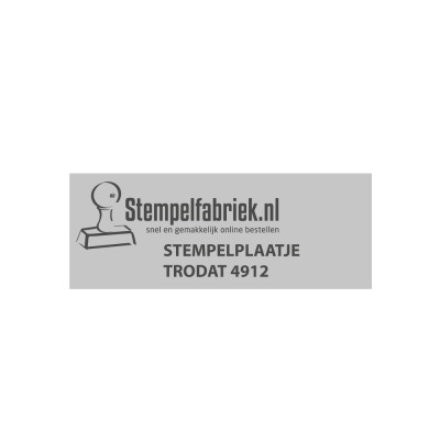 Stempelplaatje Trodat Printy 4912