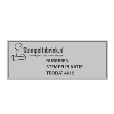 Stempelplaatje Trodat Printy 4915