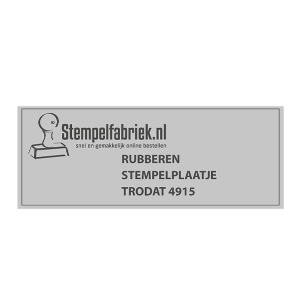 Stempelplaatje Trodat Printy 4915