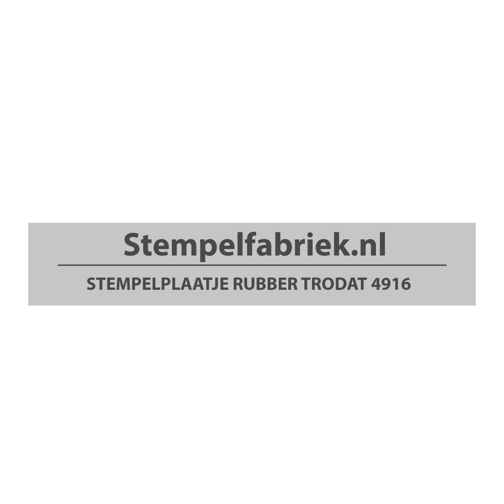 Stempelplaatje Trodat Printy 4916