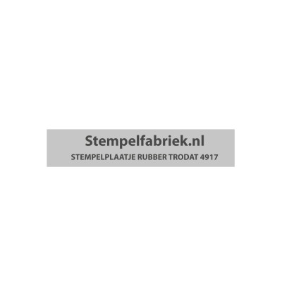 Stempelplaatje Trodat Printy 4917