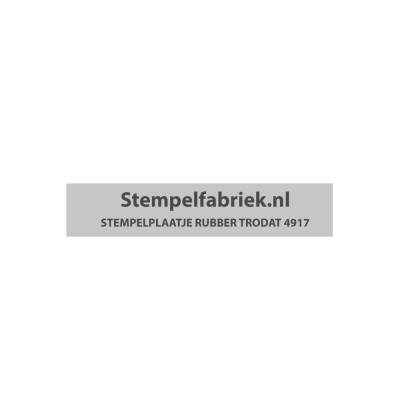 Stempelplaatje Trodat Printy 4917