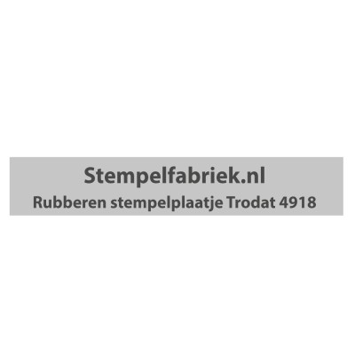 Stempelplaatje Trodat Printy 4918
