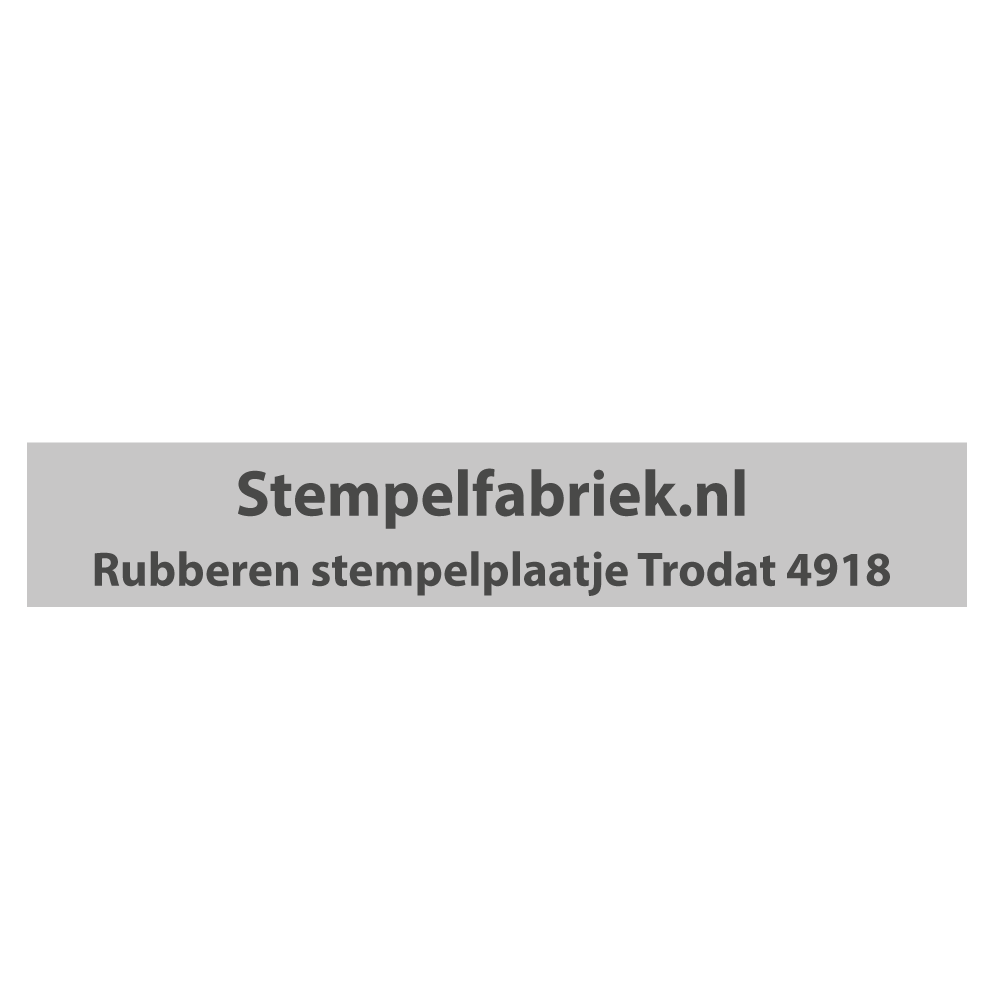 Stempelplaatje Trodat Printy 4918