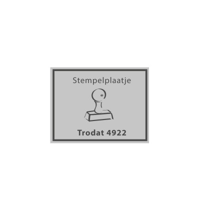 Stempelplaatje Trodat Printy 4922