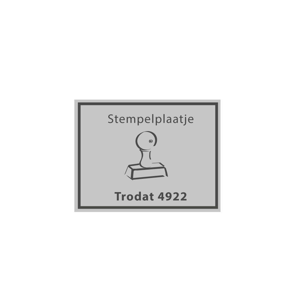 Stempelplaatje Trodat Printy 4922