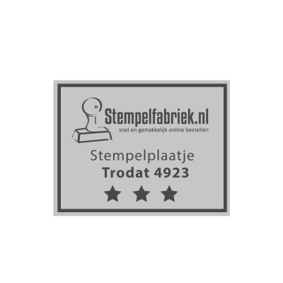 Stempelplaatje Trodat Printy 4923