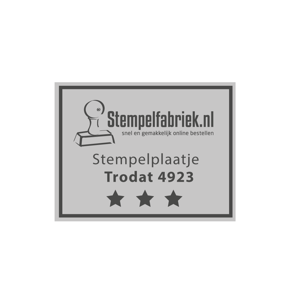 Stempelplaatje Trodat Printy 4923