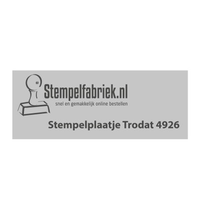 Stempelplaatje Trodat Printy 4926