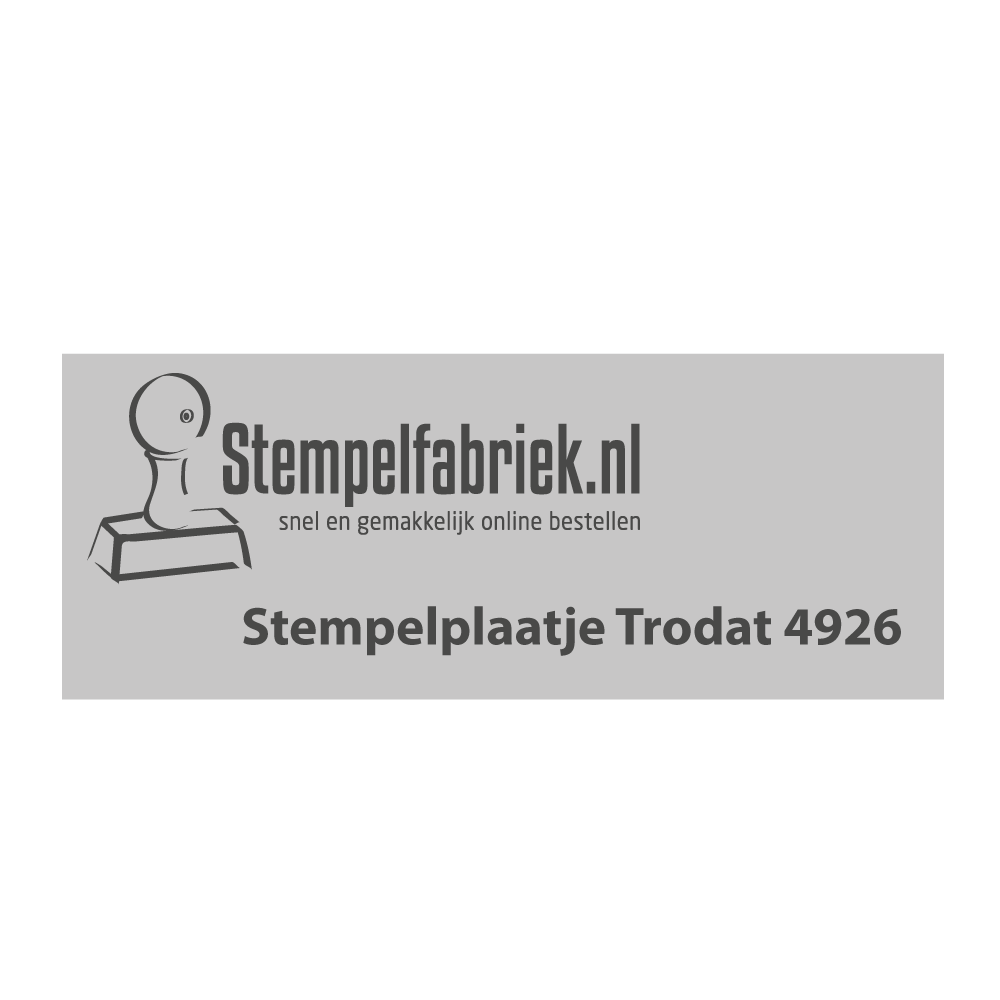 Stempelplaatje Trodat Printy 4926