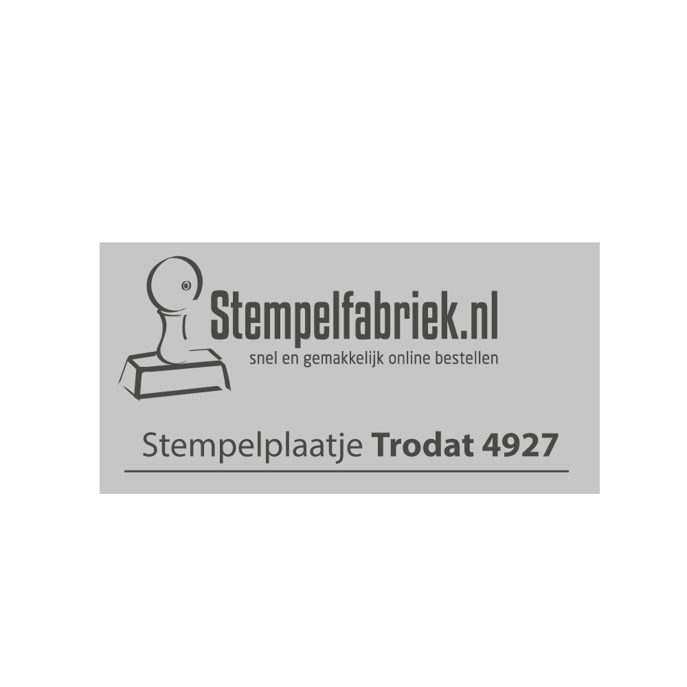 Stempelplaatje Trodat Printy 4927