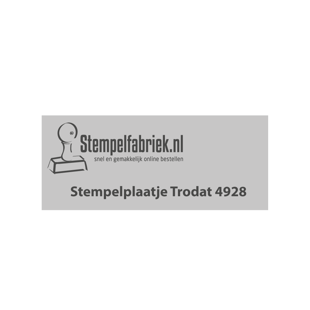 Stempelplaatje Trodat Printy 4928