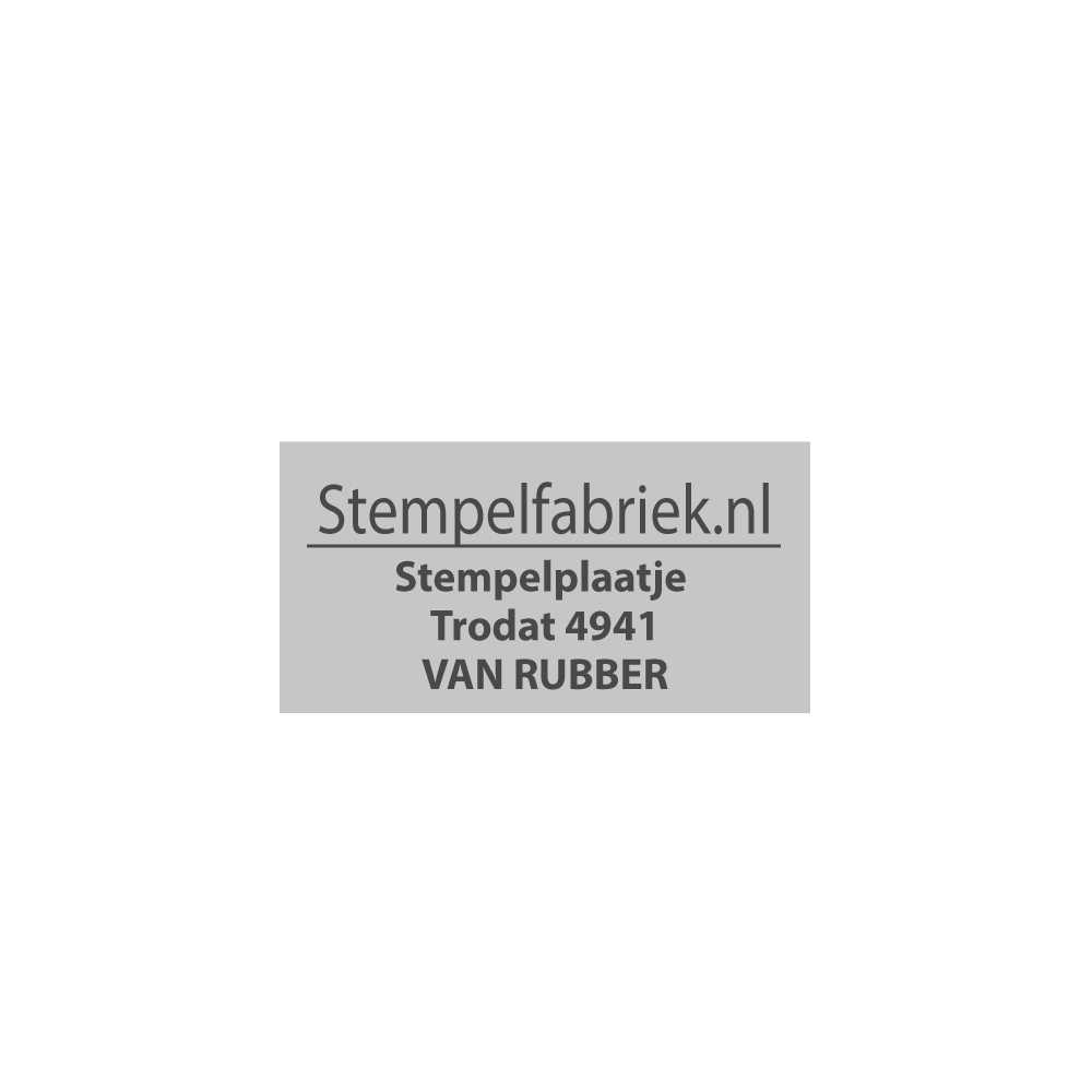 Stempelplaatje Trodat Printy 4941