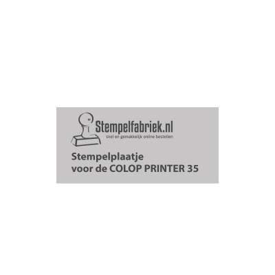 Stempelplaatje Colop Printer 35 | Stempelfabriek.nl