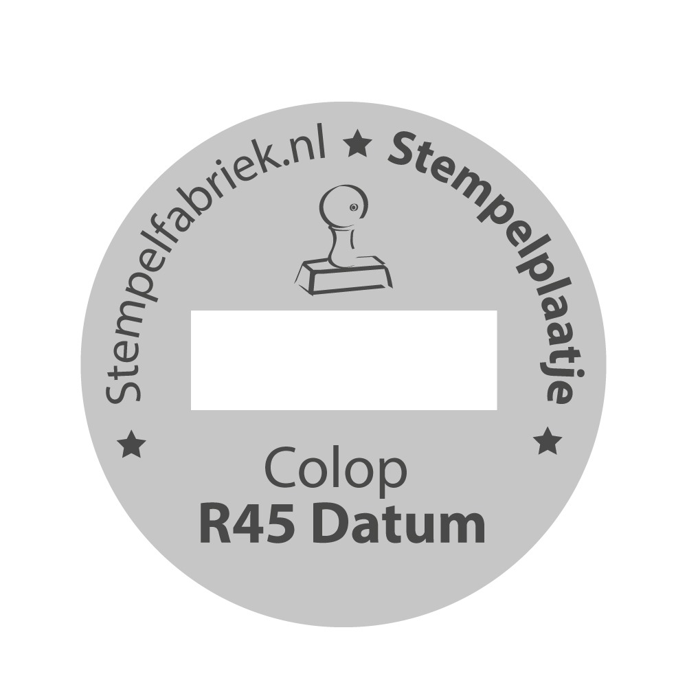 Stempelplaatje Colop Printer R45 D