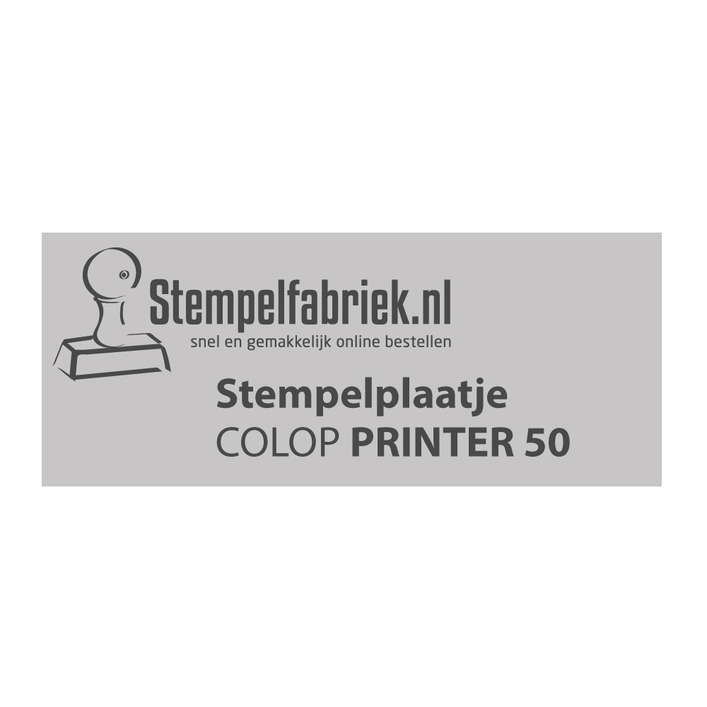 Tekstplaatje Colop Printer 50
