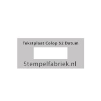 Stempelplaatje Colop Printer 52 D