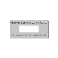 Tekstplaatje Colop Printer 52 met Datum