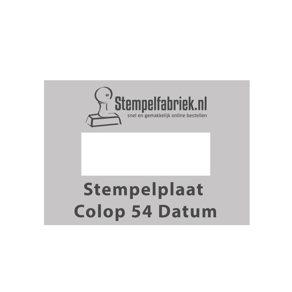 Stempelplaatje Colop Printer 54 D