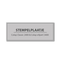 Stempelplaatje Colop 2400 & 3400