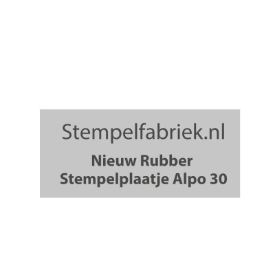 Stempelplaat Alpo 30