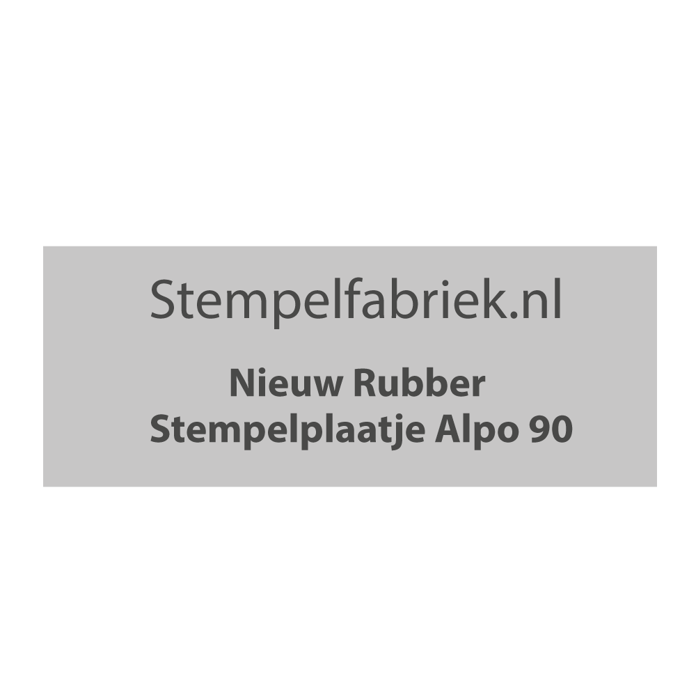 Stempelplaat Alpo 90