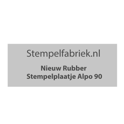 Stempelplaat Alpo 90